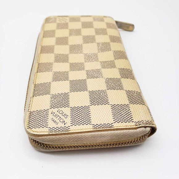 100% Authentic Louis Vuitton Damier Azur Zippy Zip Wallet - Picture 4 of 16